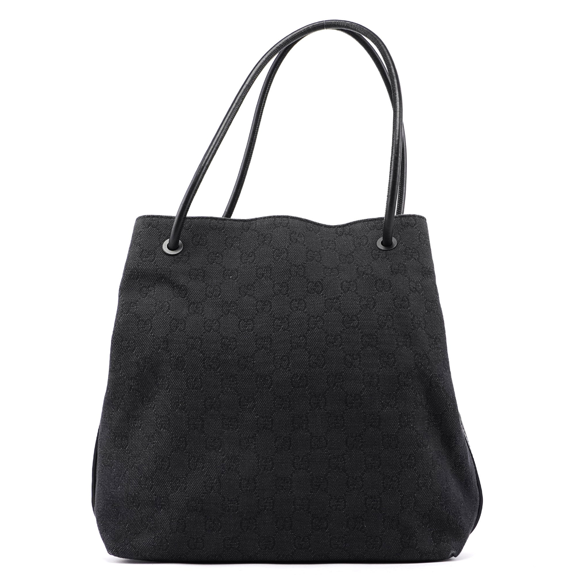 101341 Anthracite GG Denim Shoulder Bag