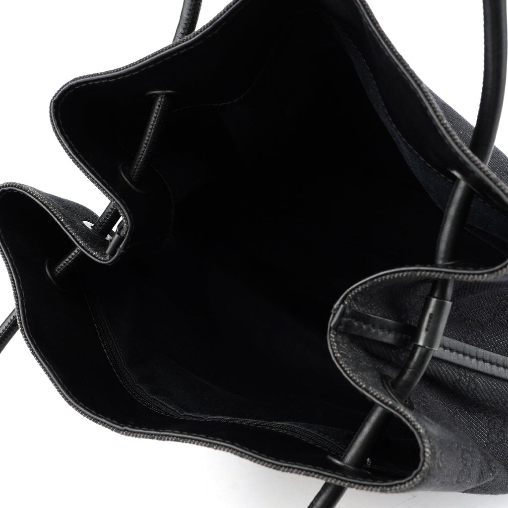 101341 Anthracite GG Denim Shoulder Bag