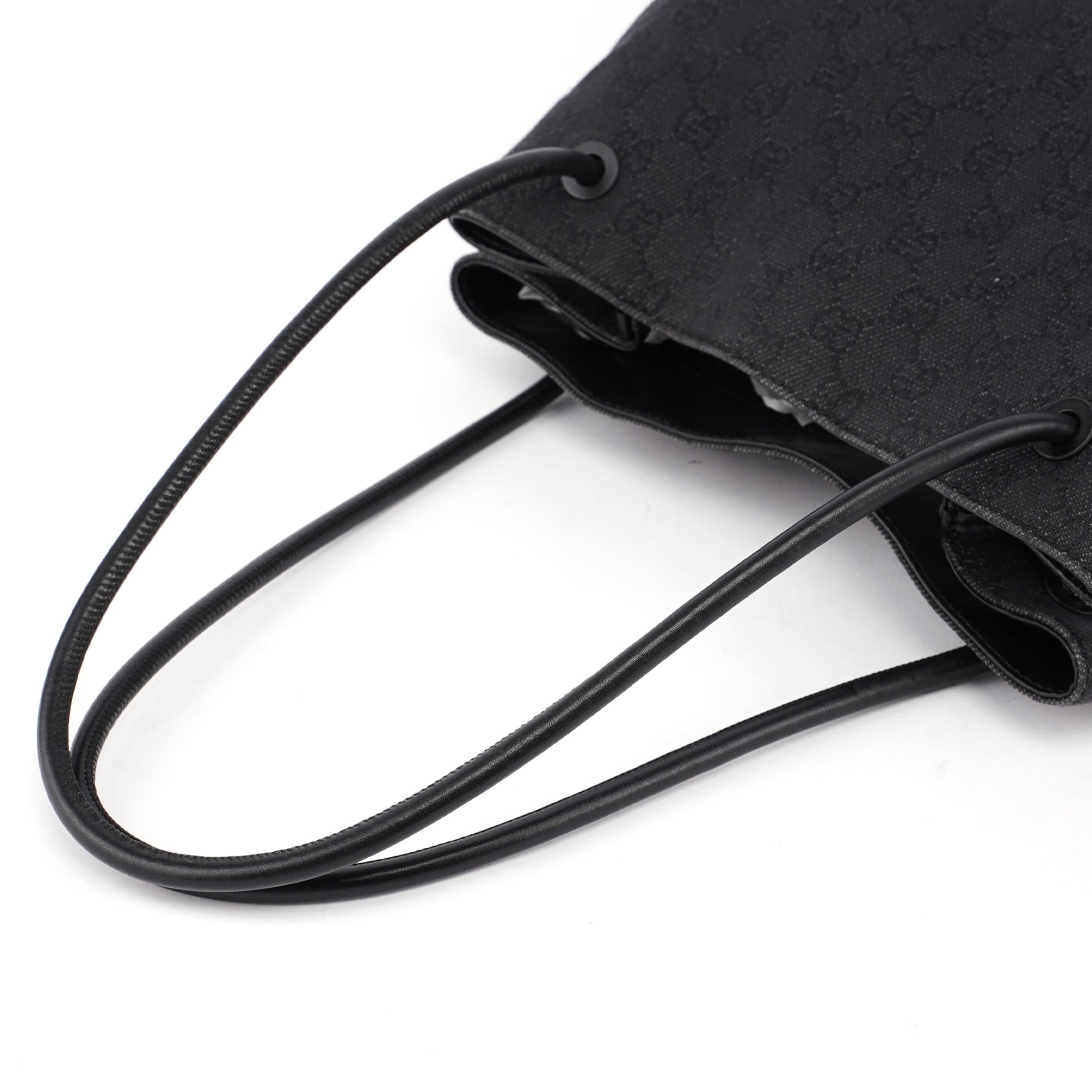 101341 Anthracite GG Denim Shoulder Bag
