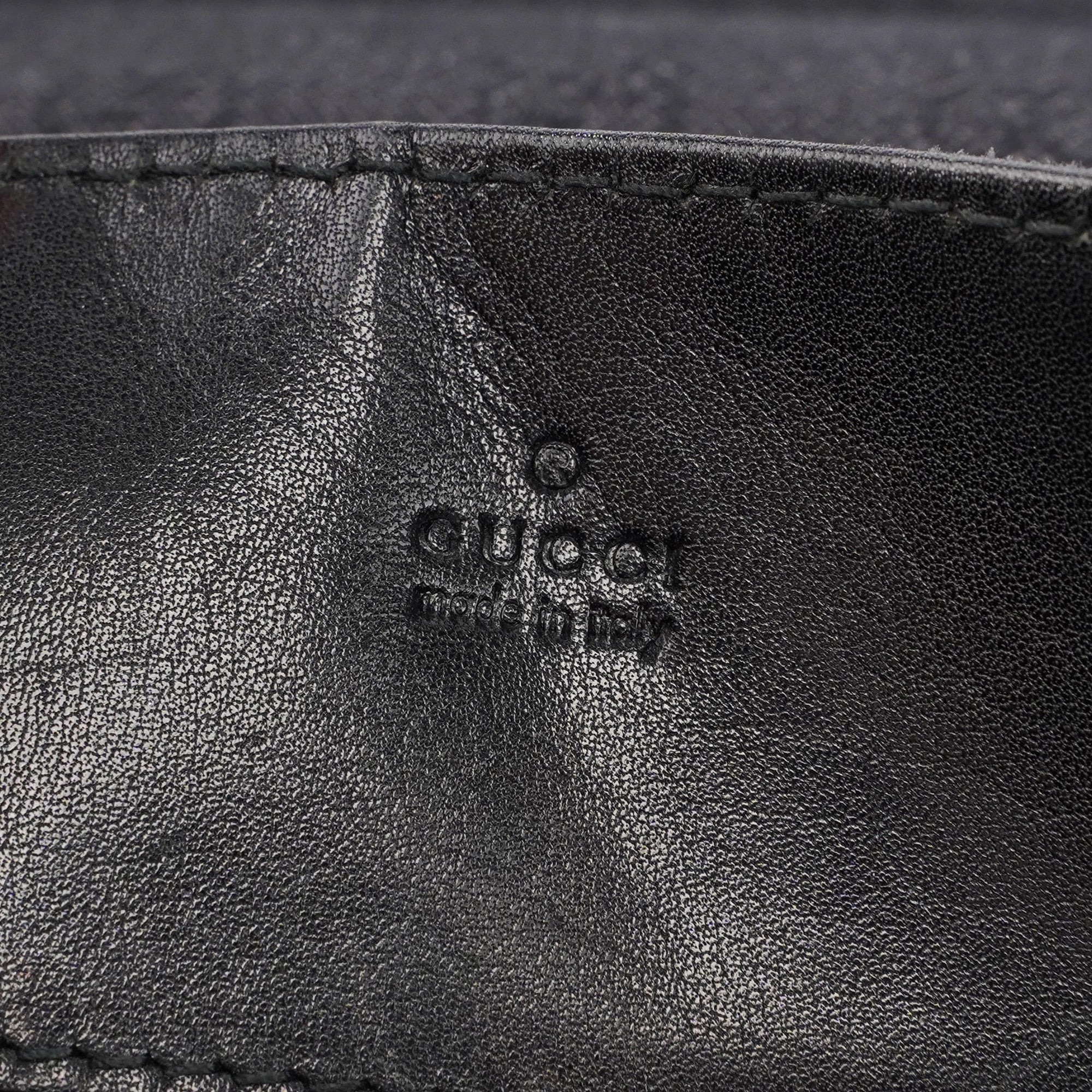 101341 Anthracite GG Denim Shoulder Bag