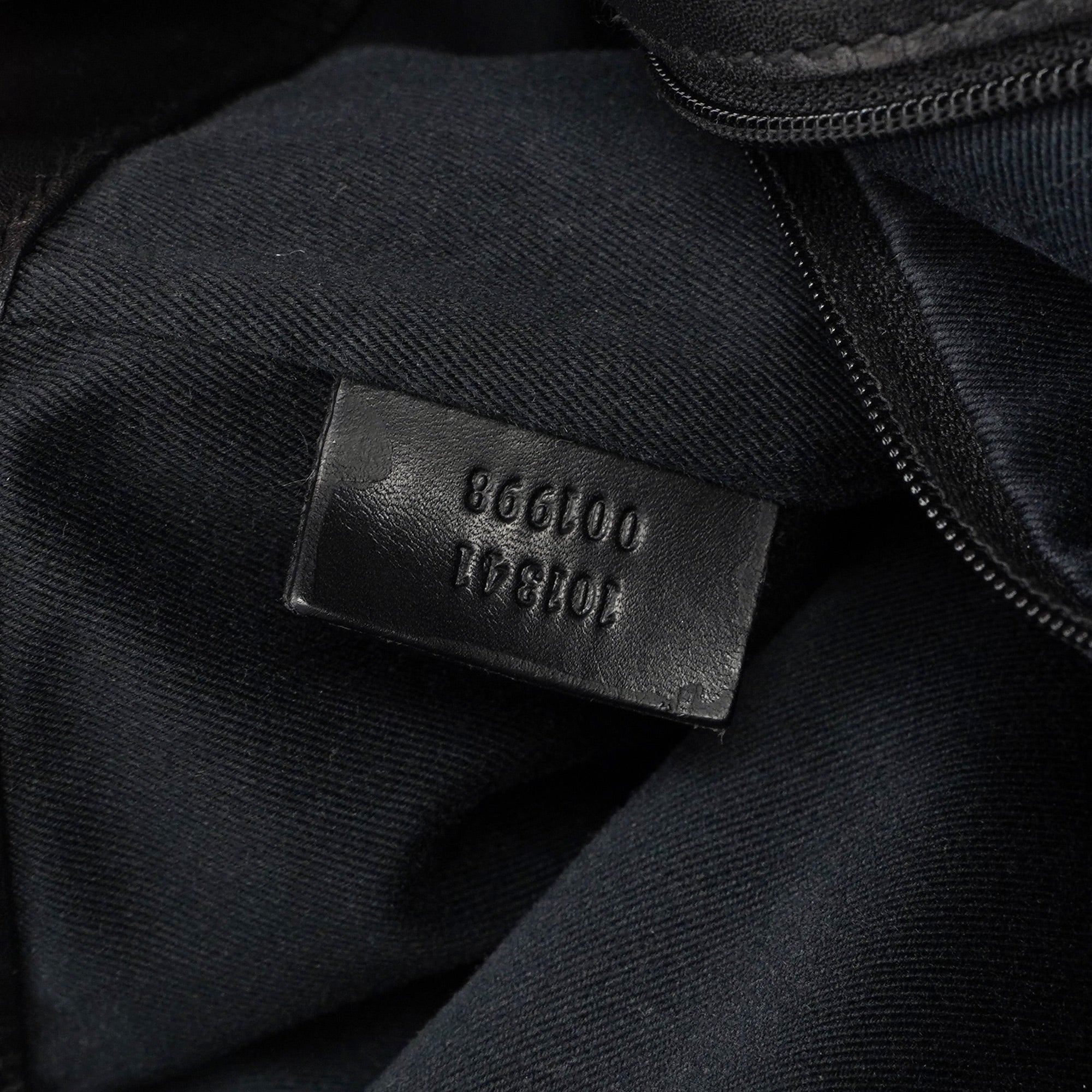 101341 Anthracite GG Denim Shoulder Bag