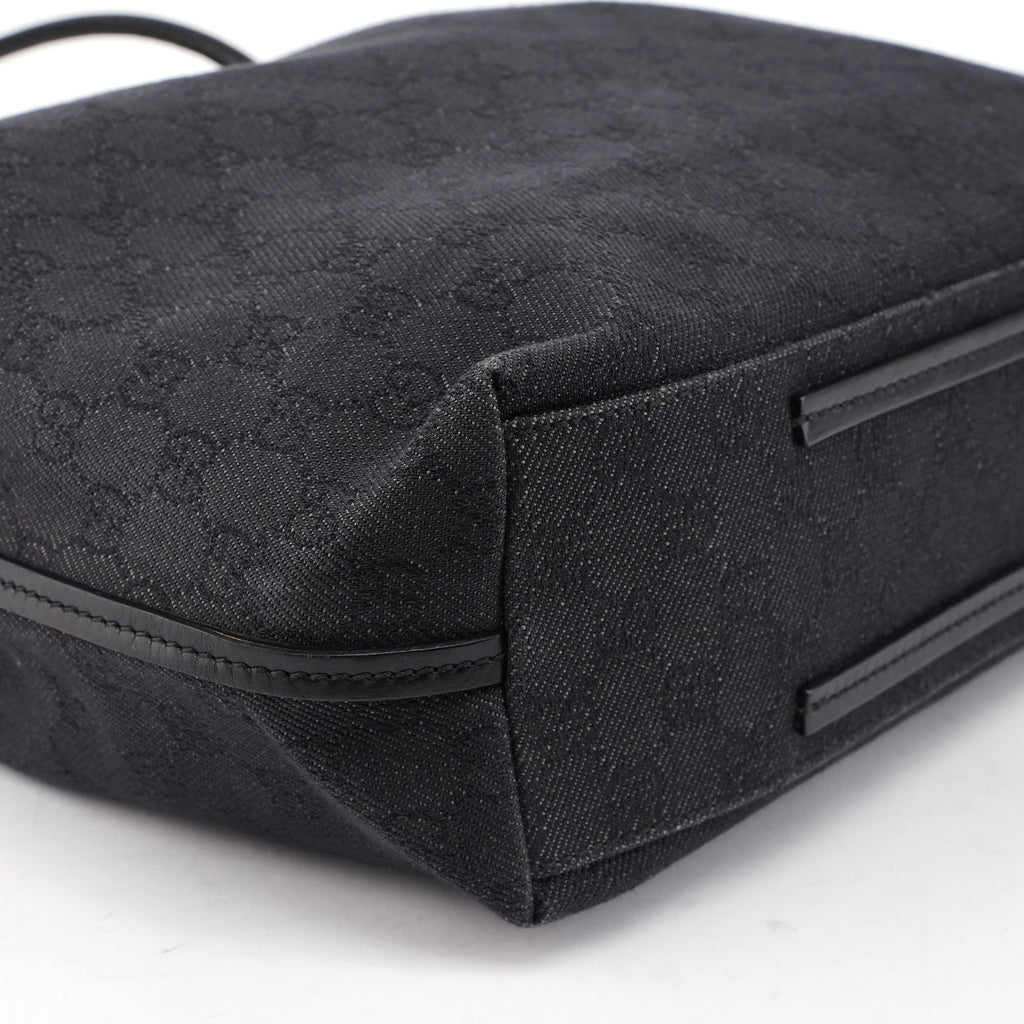 101341 Anthracite GG Denim Shoulder Bag