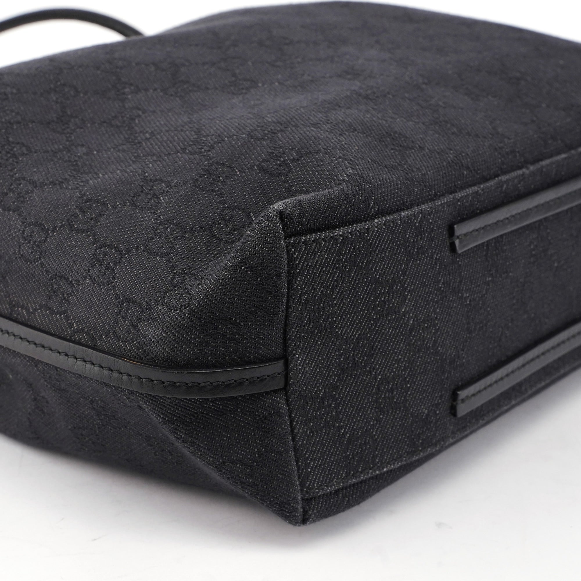 101341 Anthracite GG Denim Shoulder Bag