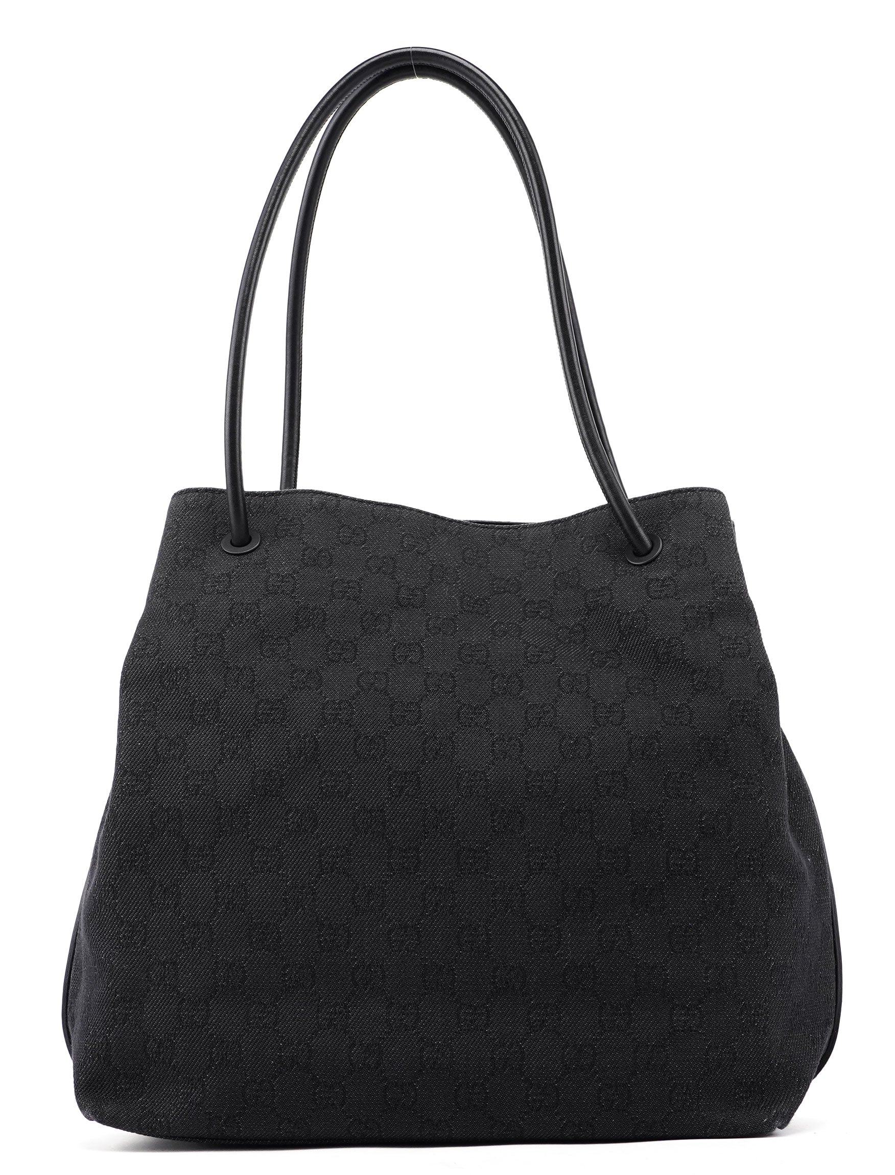 101341 Anthracite GG Denim Shoulder Bag