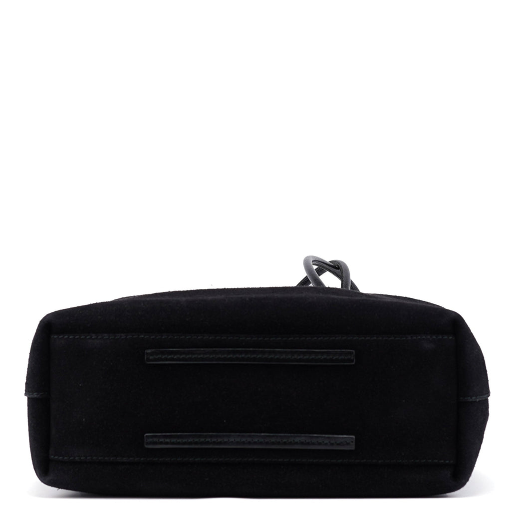 101341 Black Suede Tote Bag