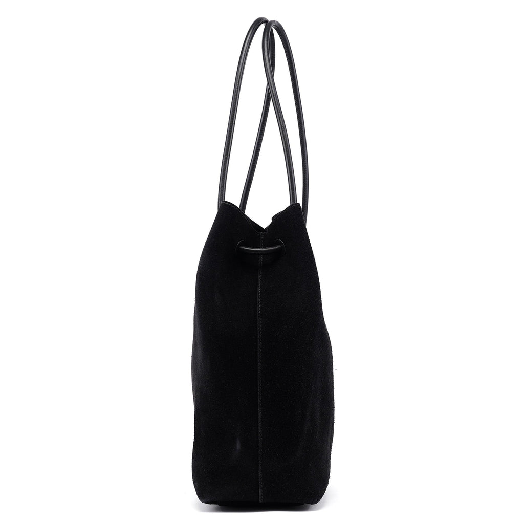 101341 Black Suede Tote Bag