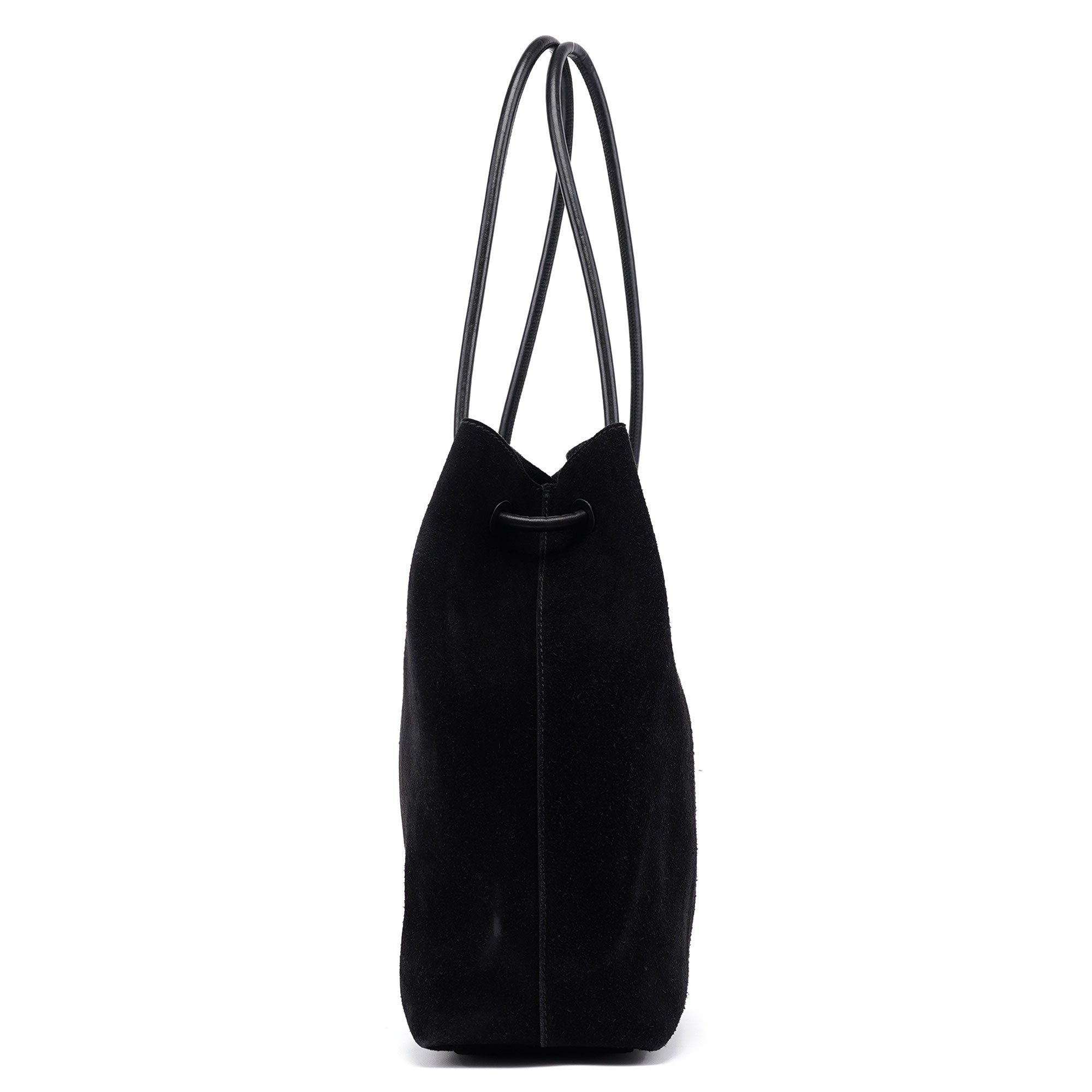 101341 Black Suede Tote Bag
