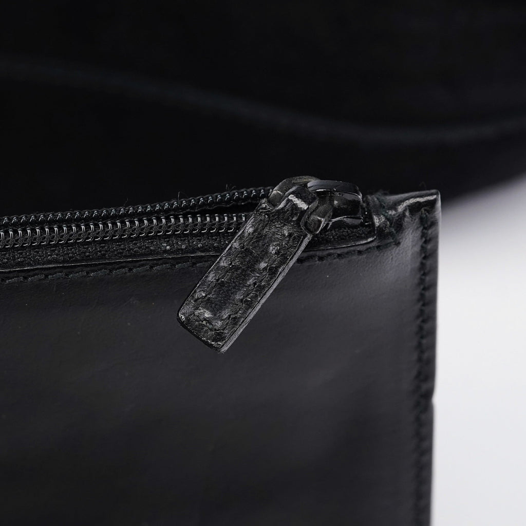 101341 Black Suede Tote Bag