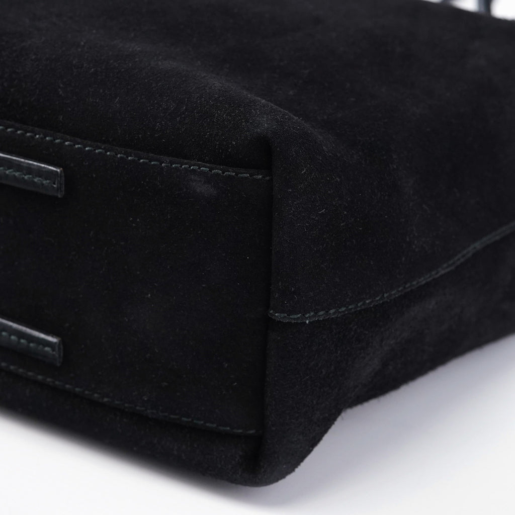 101341 Black Suede Tote Bag