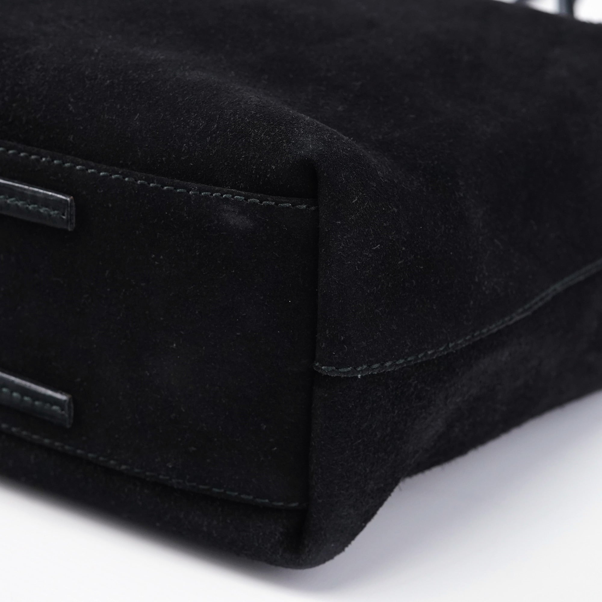 101341 Black Suede Tote Bag