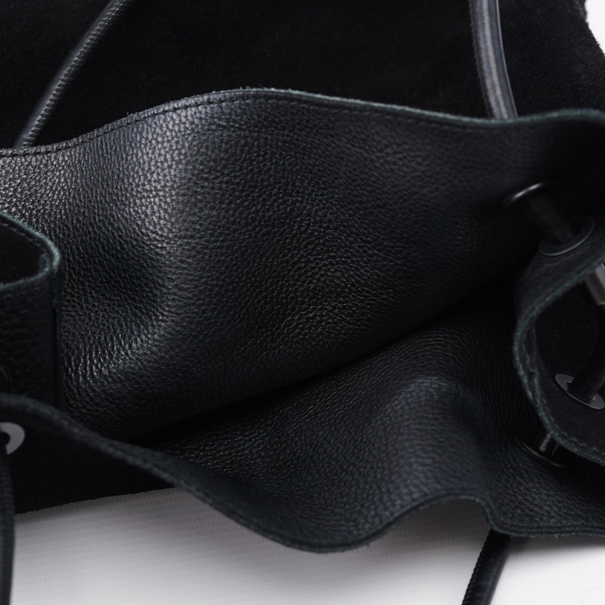 101341 Black Suede Tote Bag