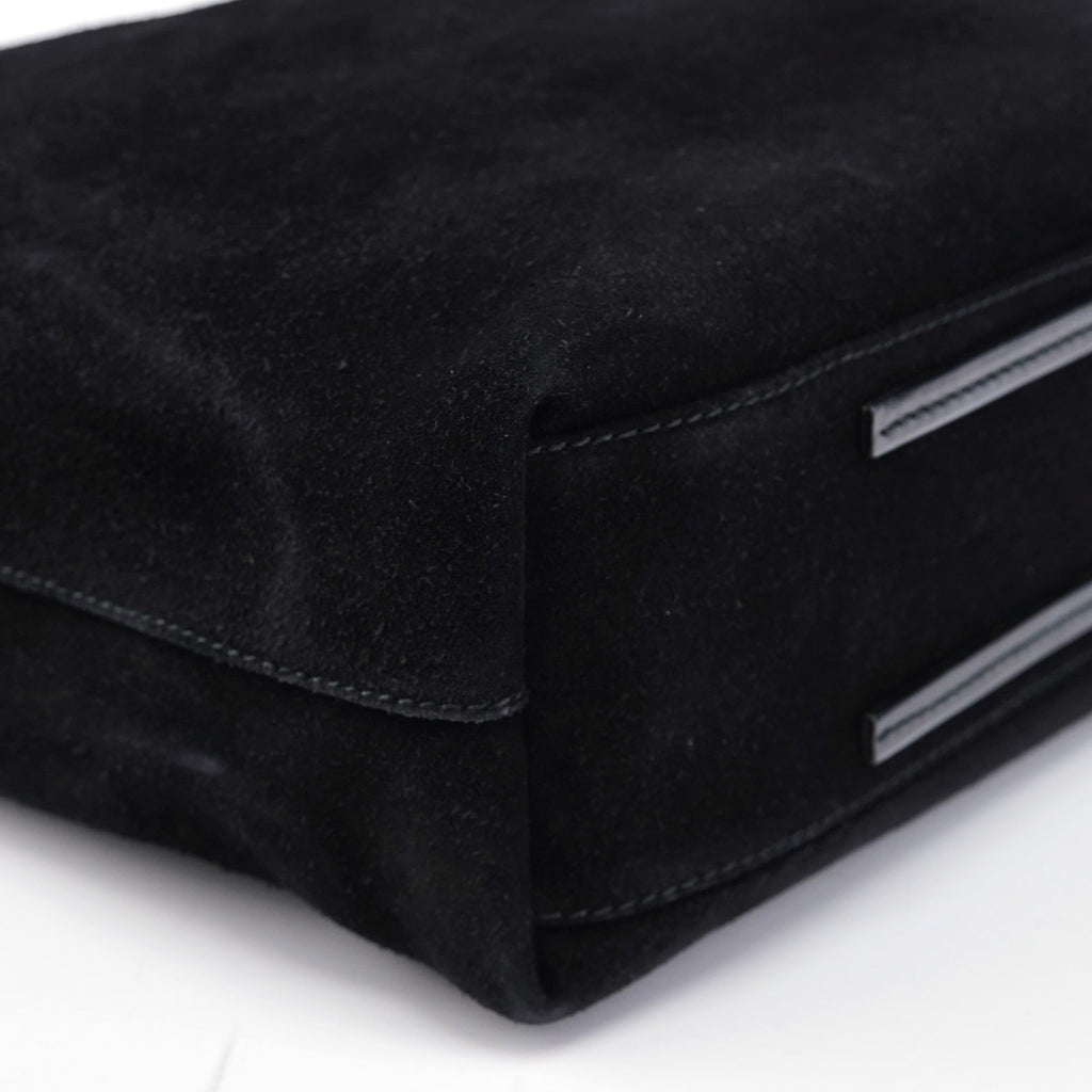 101341 Black Suede Tote Bag