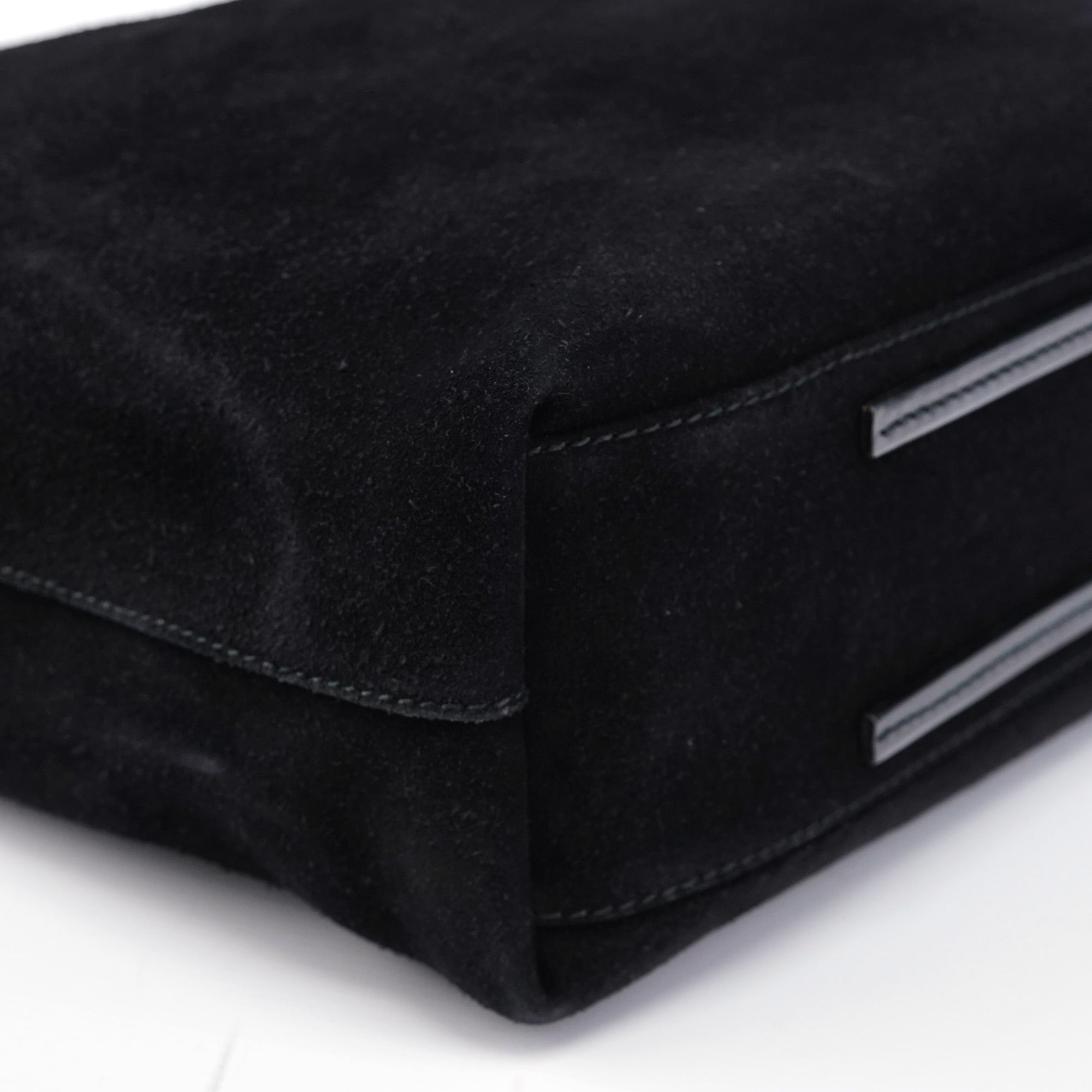101341 Black Suede Tote Bag