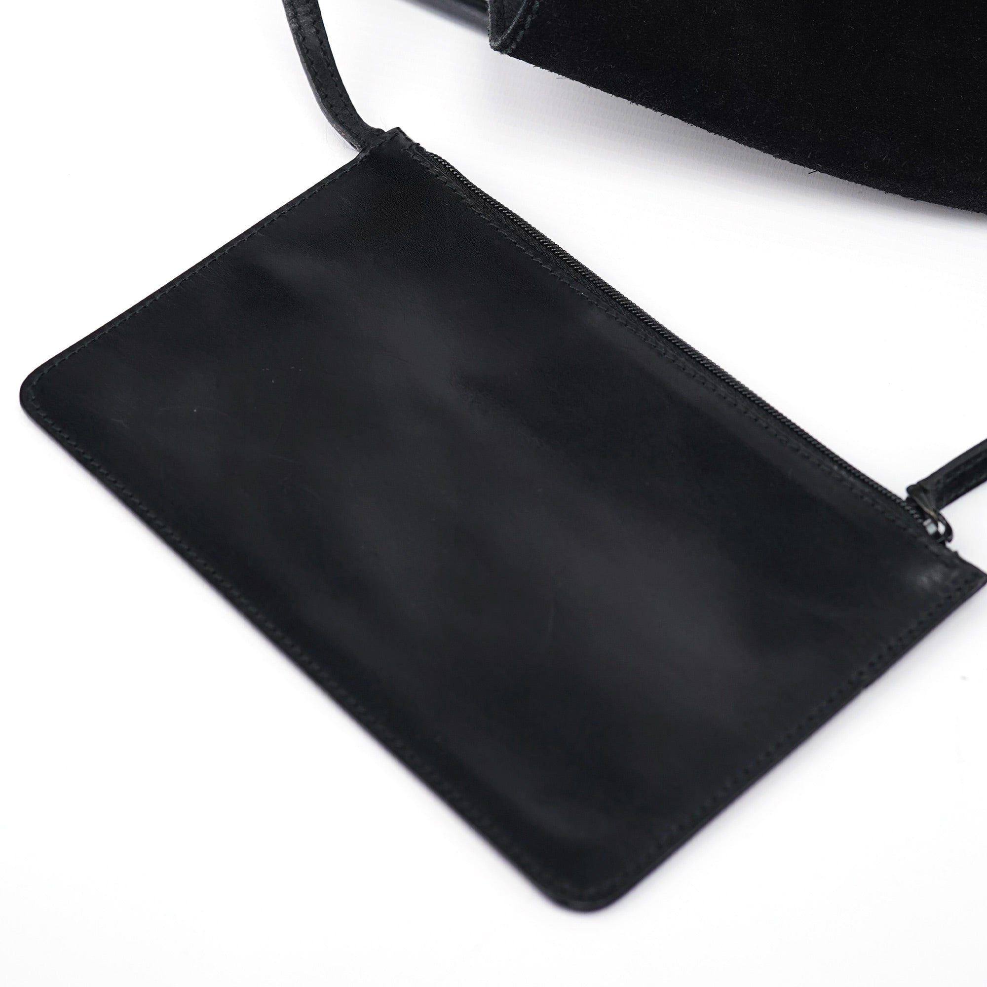 101341 Black Suede Tote Bag