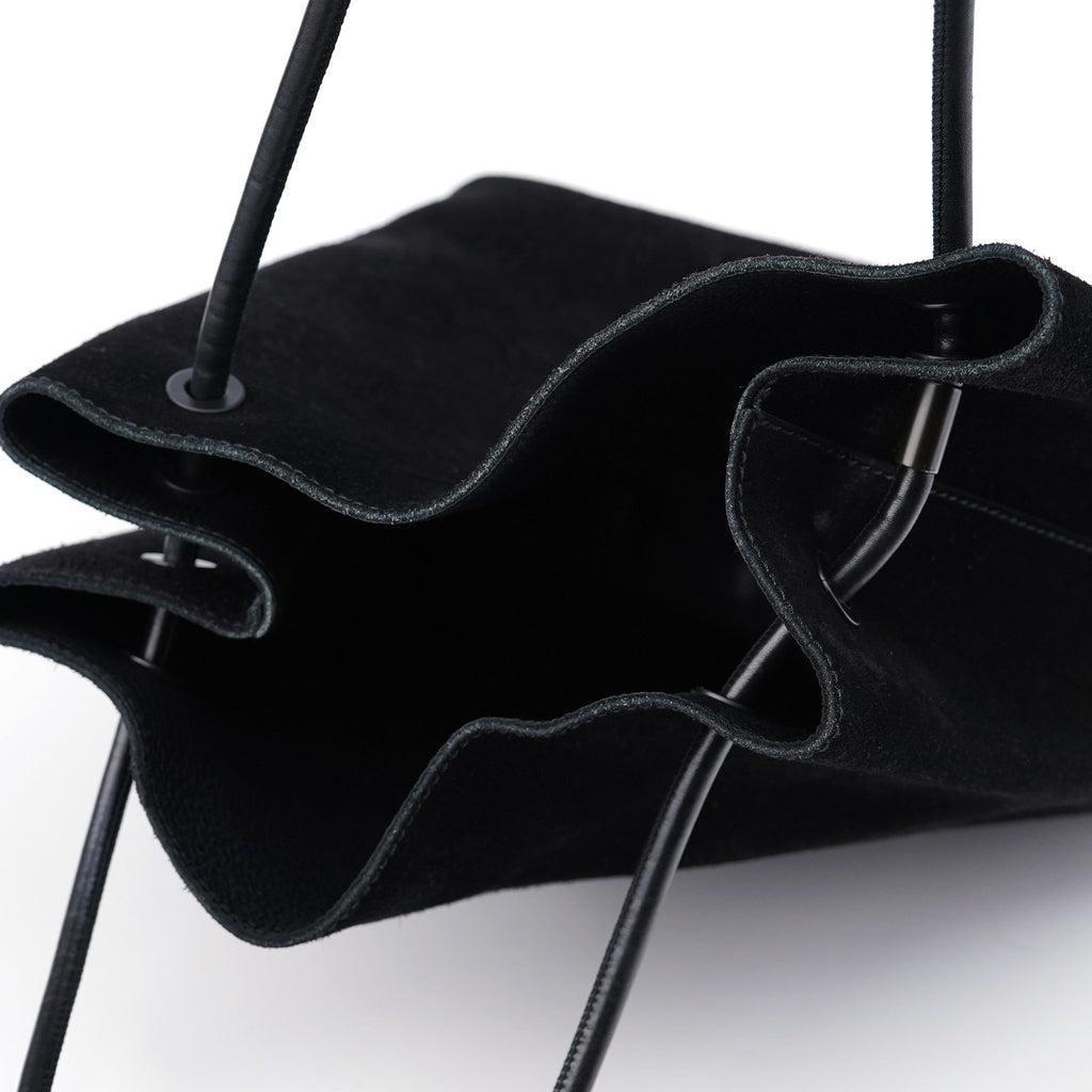 101341 Black Suede Tote Bag