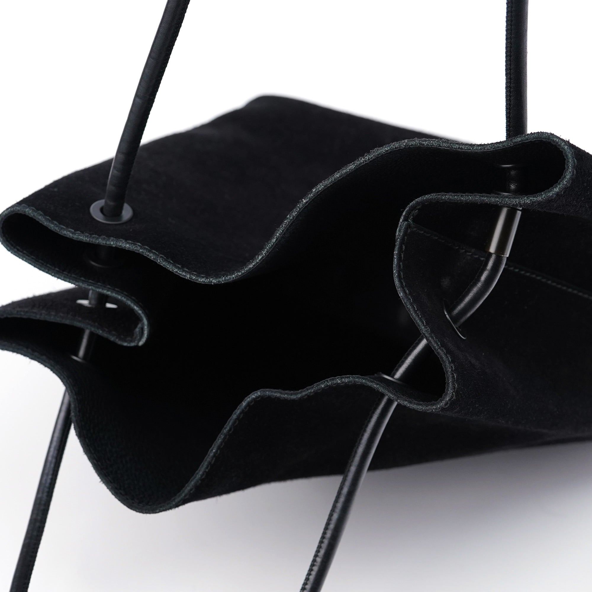 101341 Black Suede Tote Bag