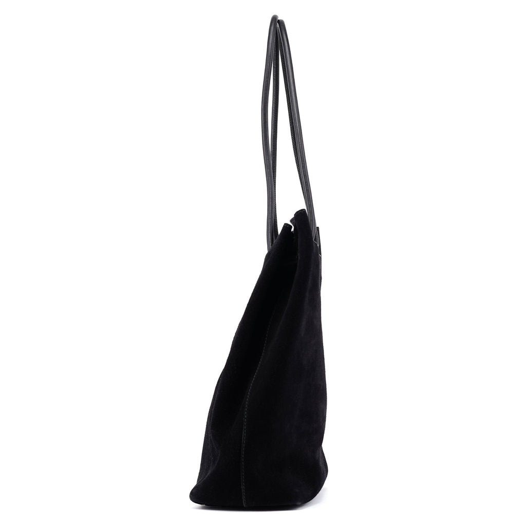 101341 Black Suede Tote Bag