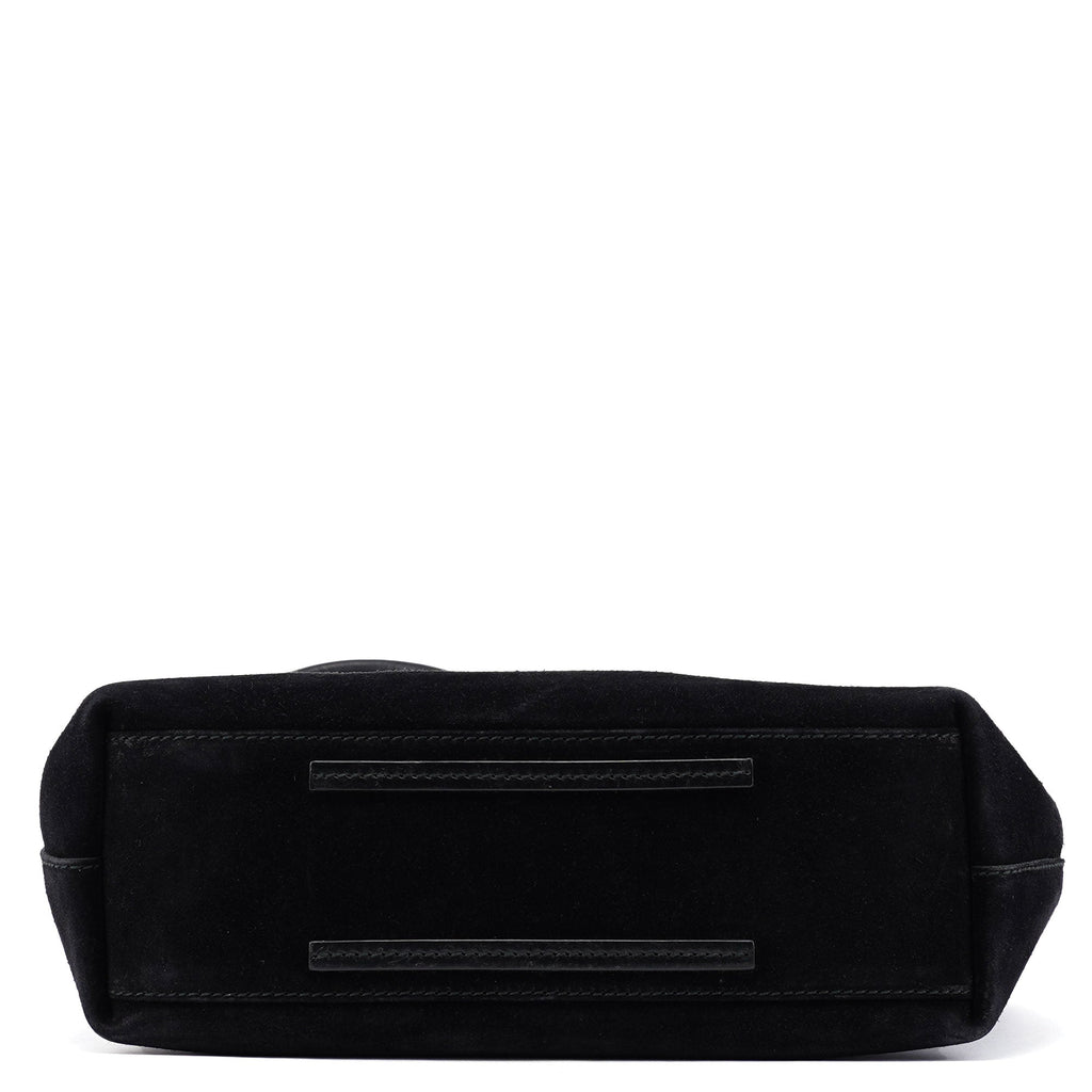 101341 Black Suede Tote Bag