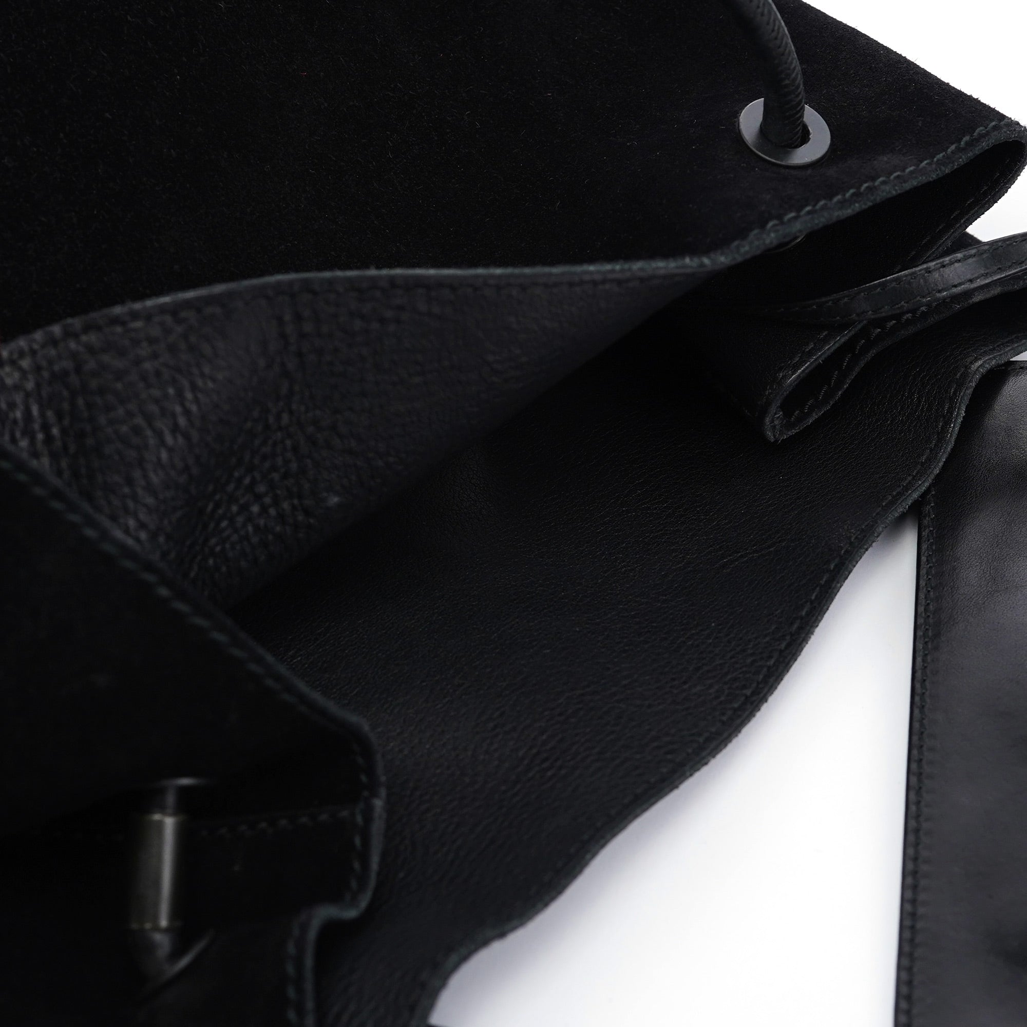 101341 Black Suede Tote Bag
