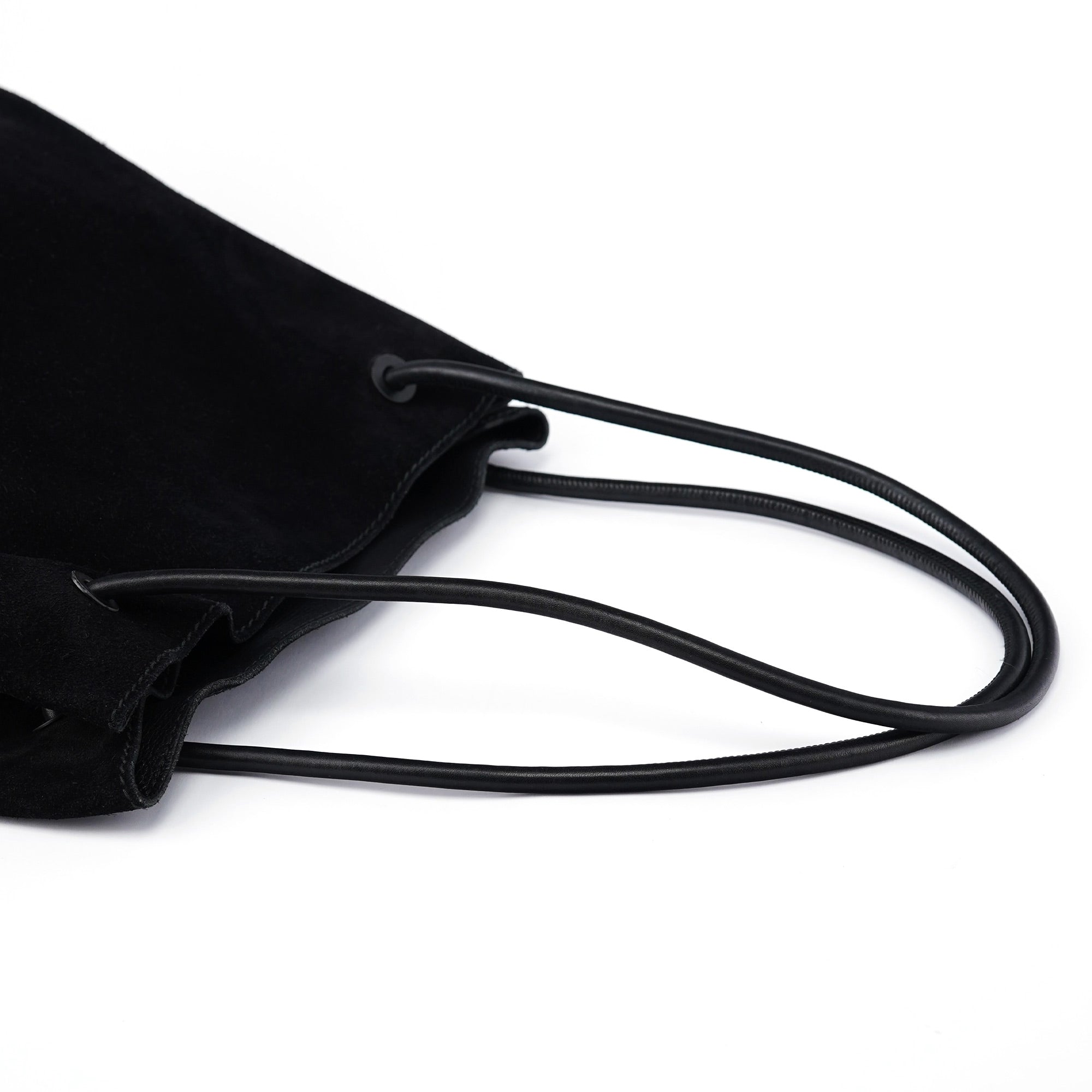101341 Black Suede Tote Bag