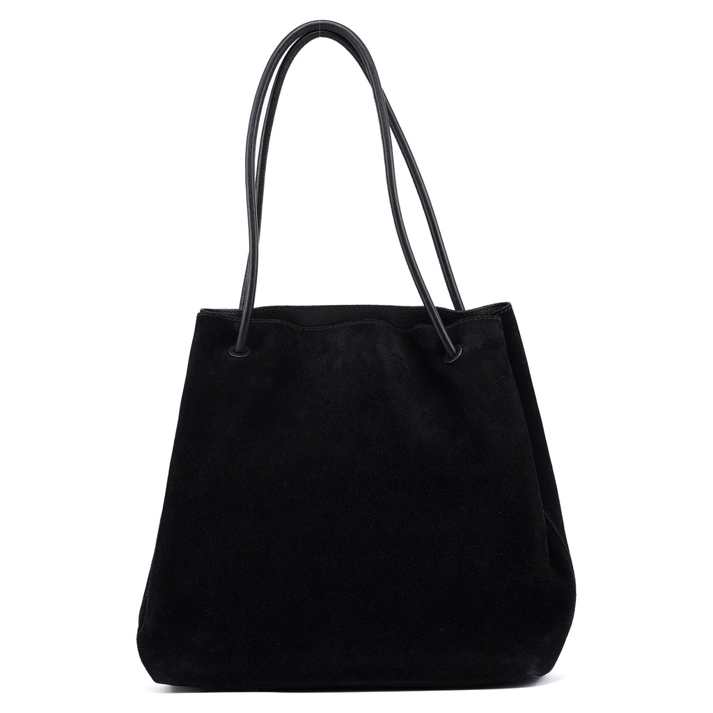101341 Black Suede Tote Bag