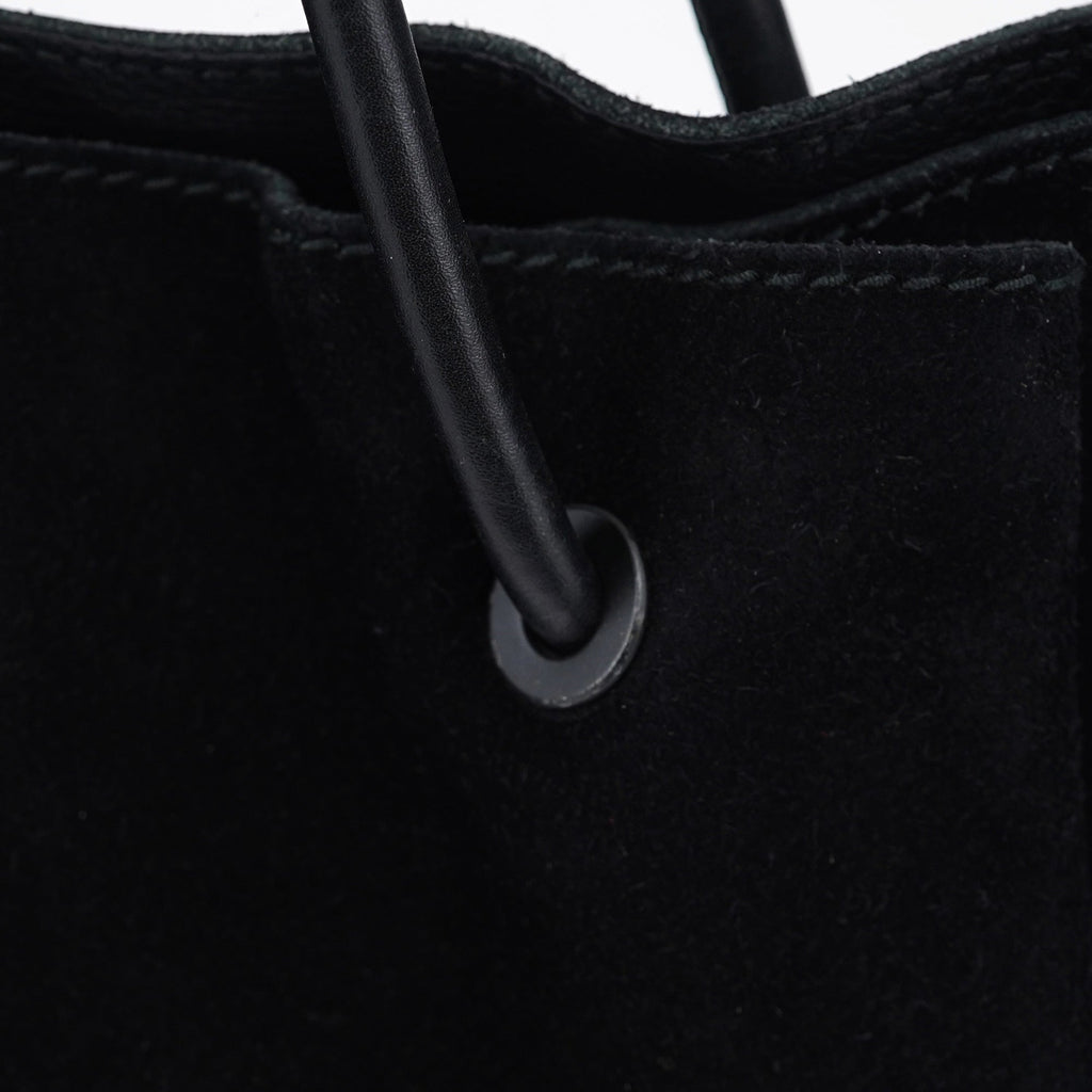 101341 Black Suede Tote Bag