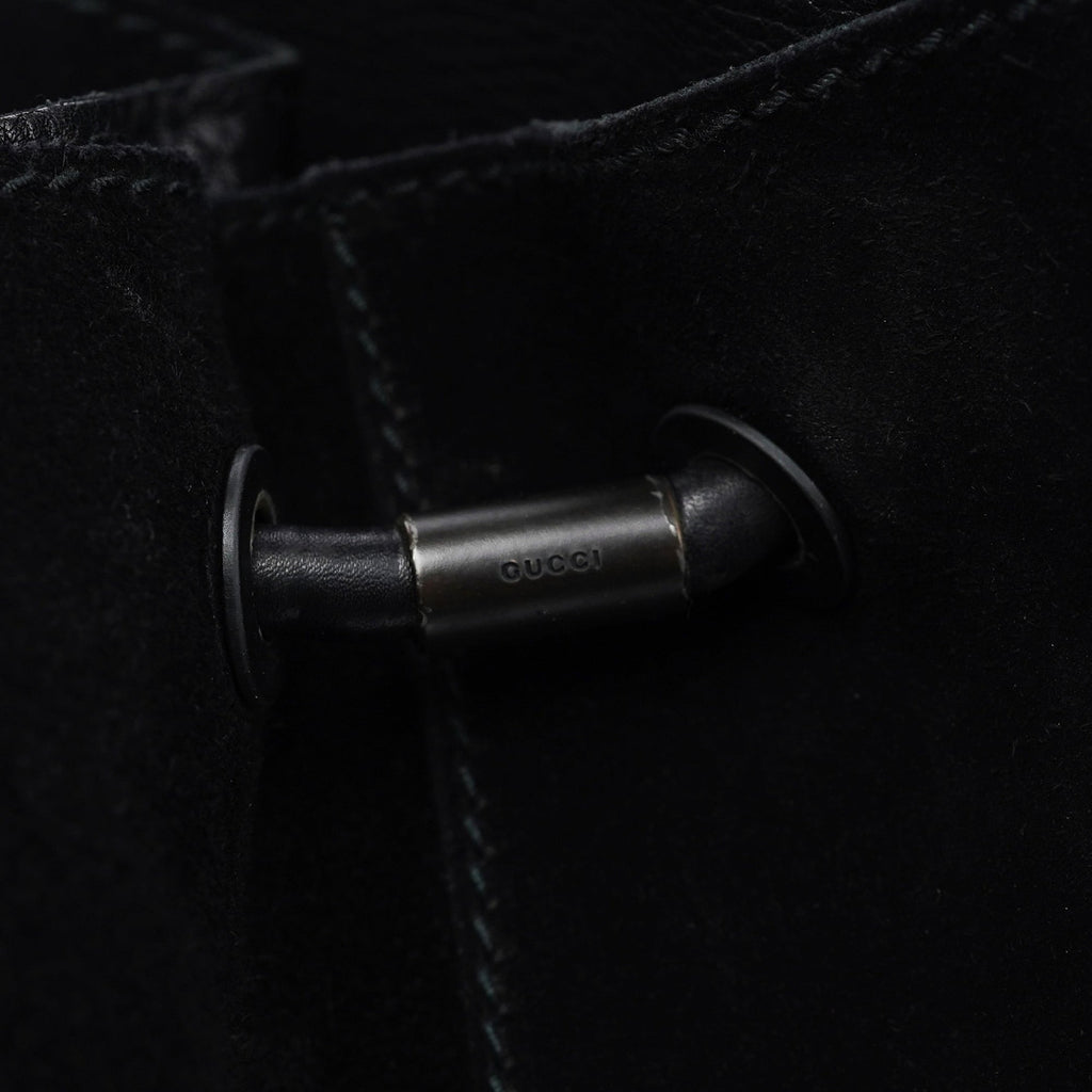 101341 Black Suede Tote Bag