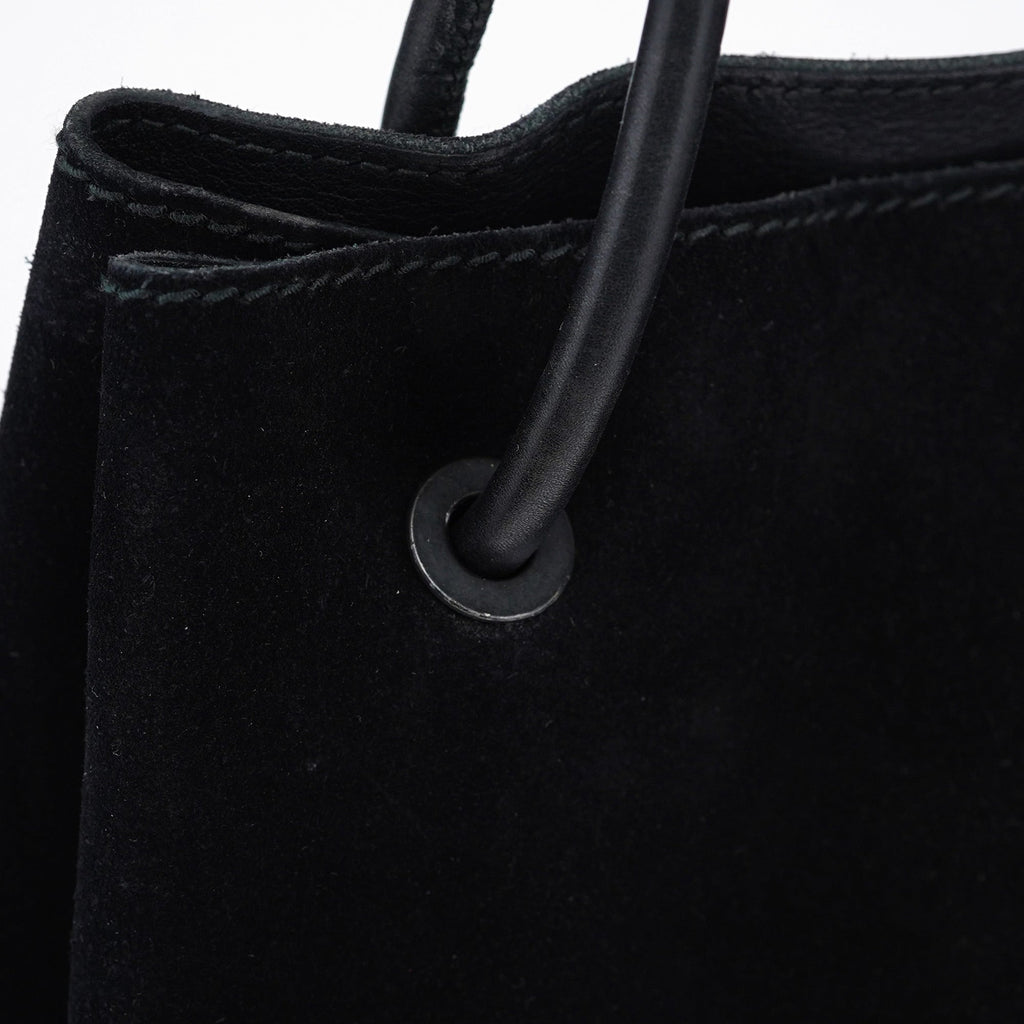 101341 Black Suede Tote Bag
