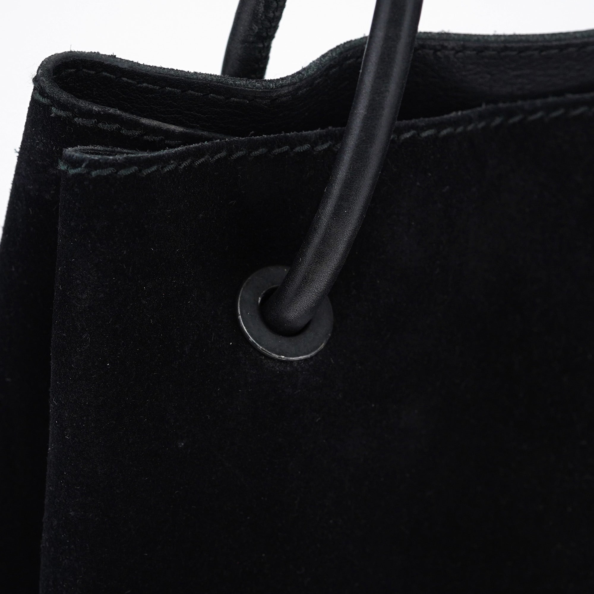 101341 Black Suede Tote Bag
