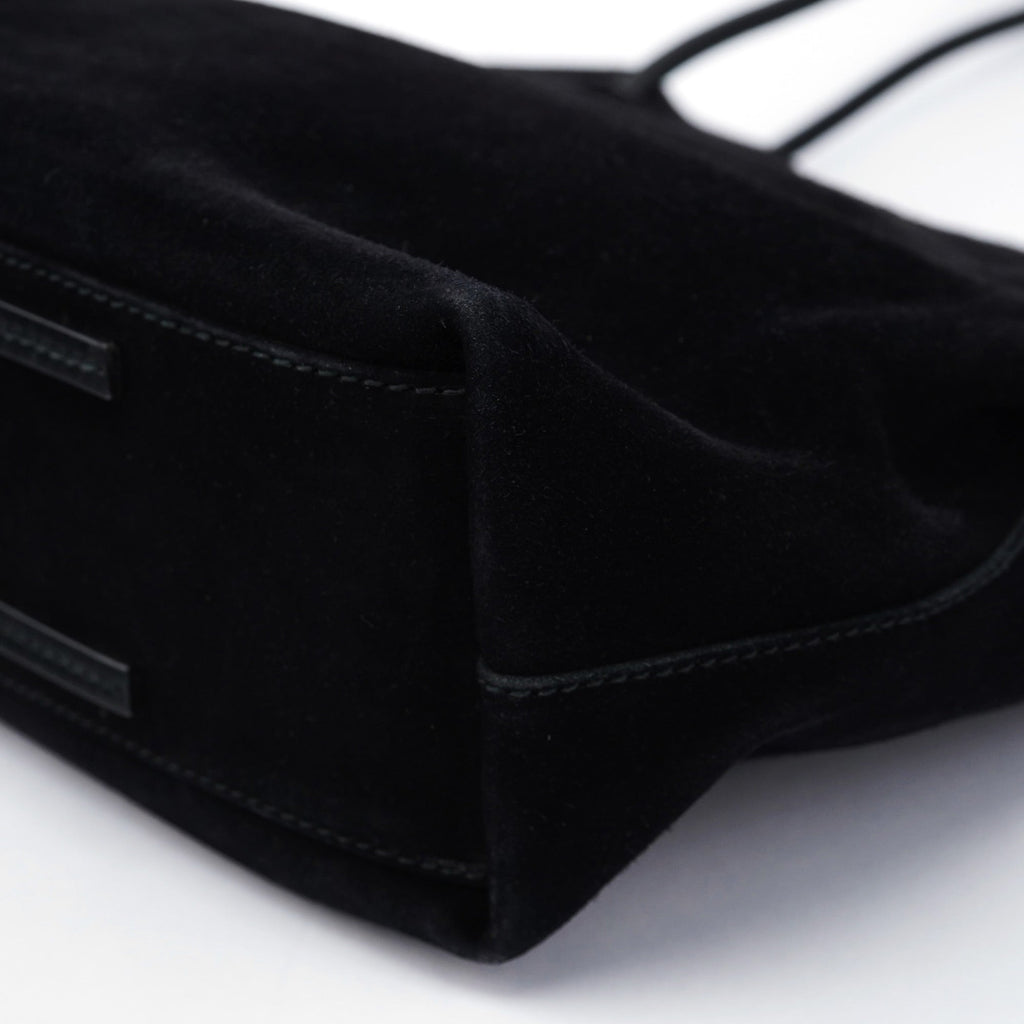 101341 Black Suede Tote Bag
