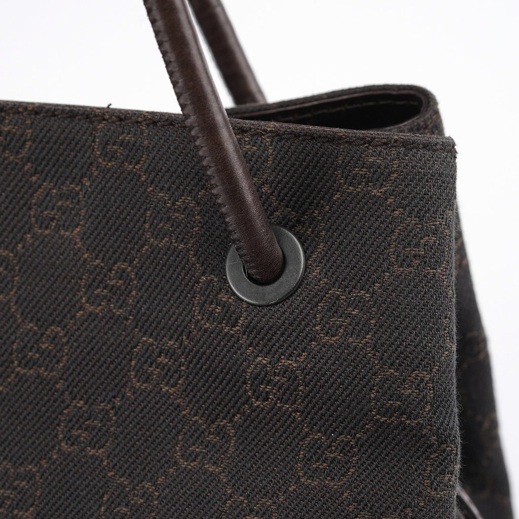 101341 Brown GG Canvas Tote Bag