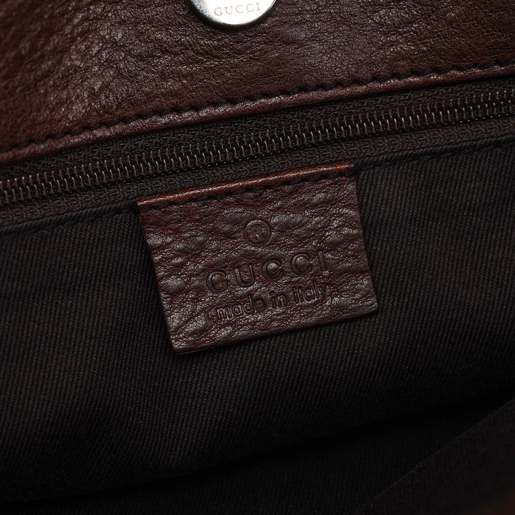 101345 Beige Brown GG Horsebit Tote Bag