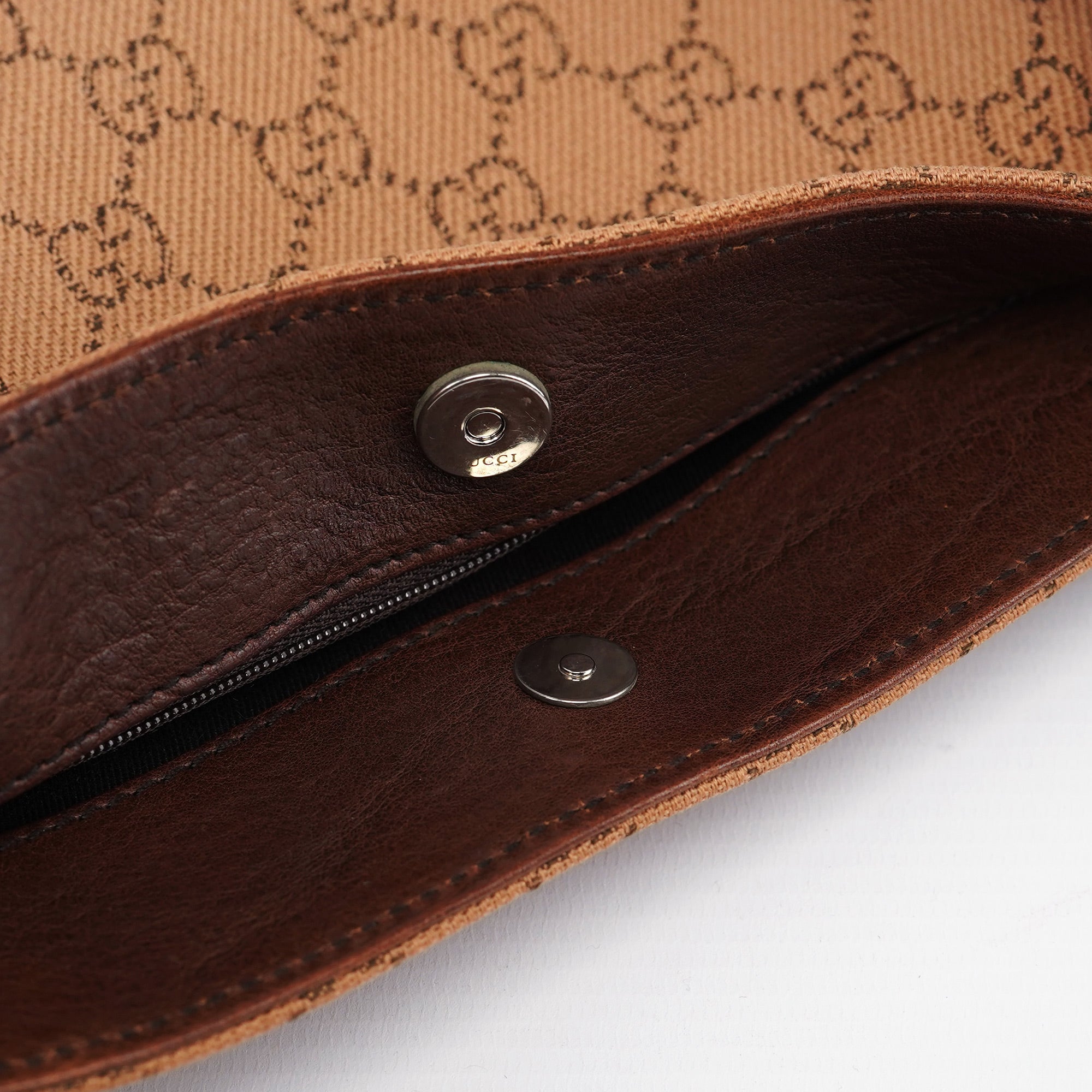 101345 Beige Brown GG Horsebit Tote Bag