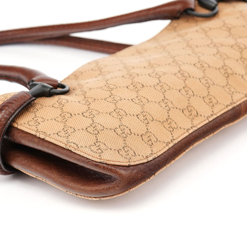 101345 Beige GG Horsebit Tote Bag