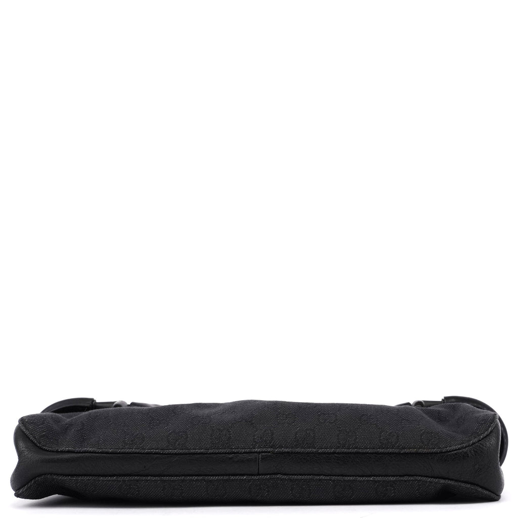 101345 Black GG Horsebit Tote