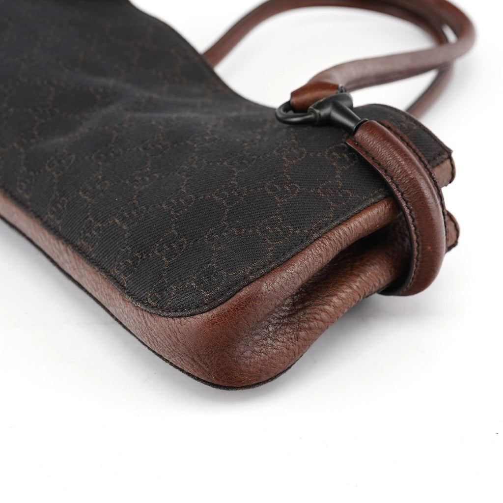 101345 Brown GG Horsebit Tote Bag