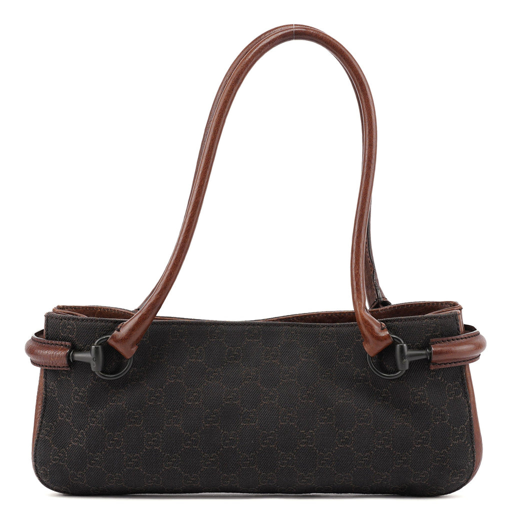 101345 Brown GG Horsebit Tote Bag