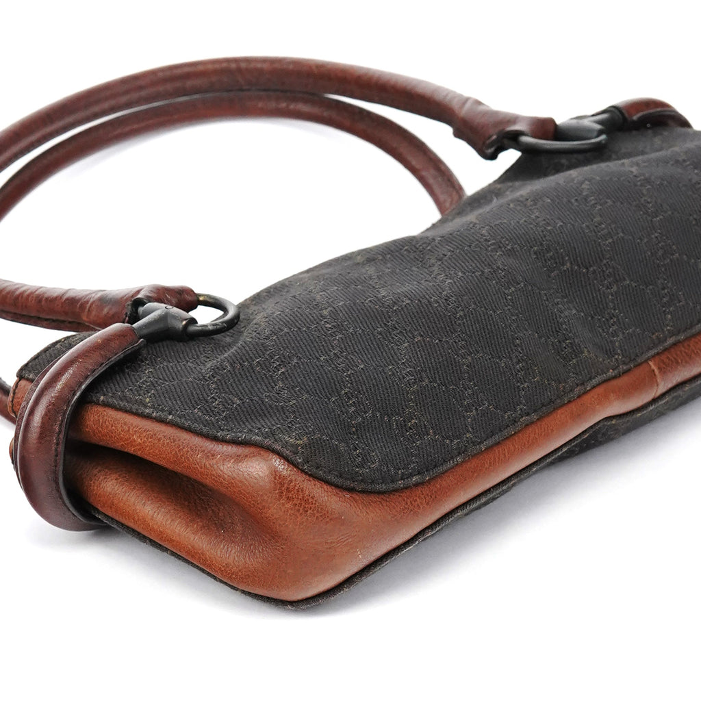 101345 Brown GG Horsebit Tote Bag