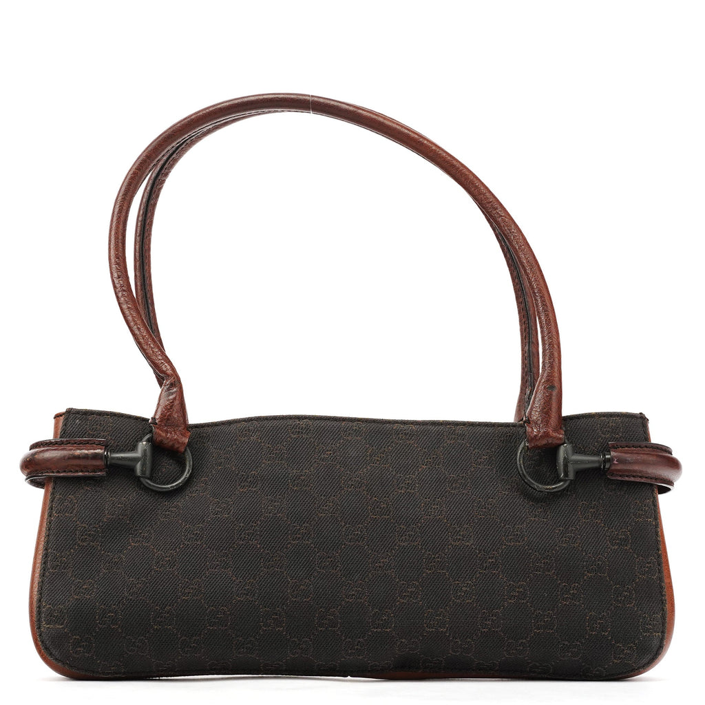 101345 Brown GG Horsebit Tote Bag