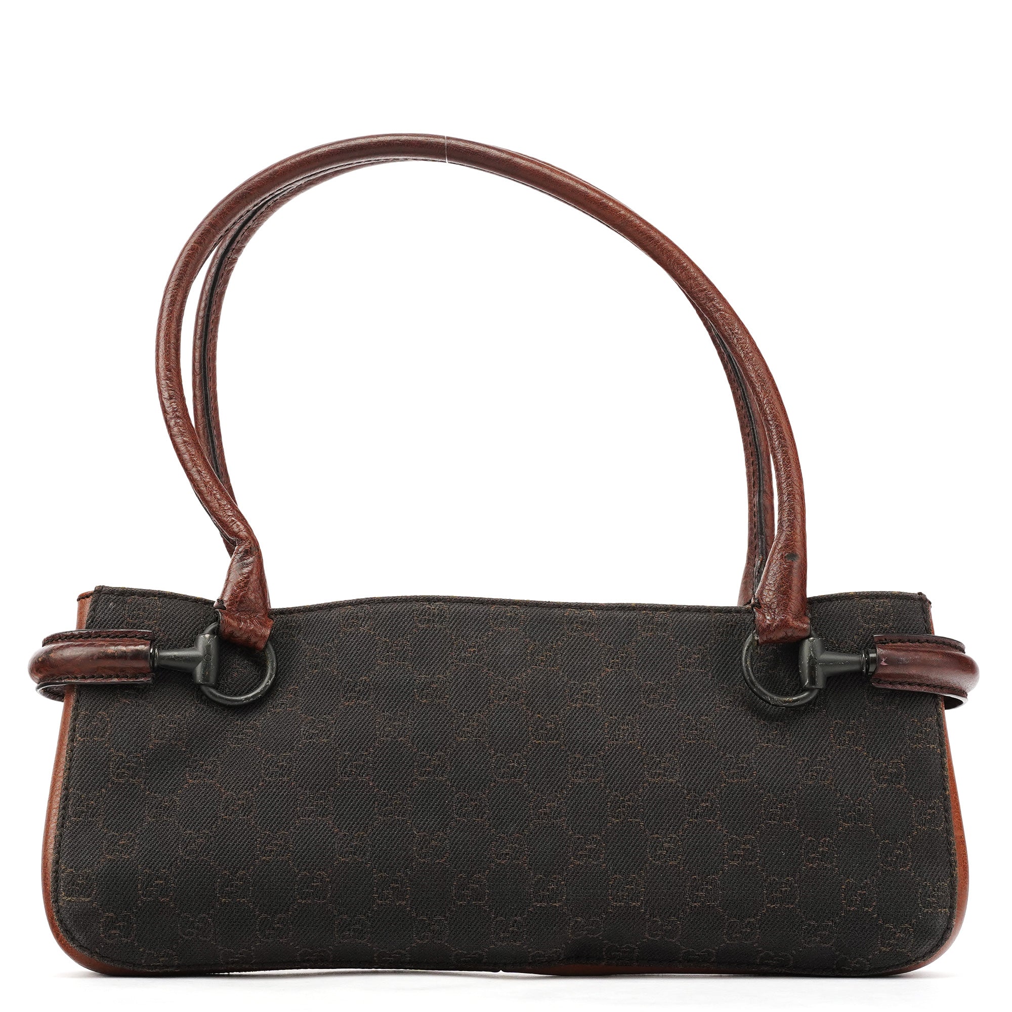 101345 Brown GG Horsebit Tote Bag