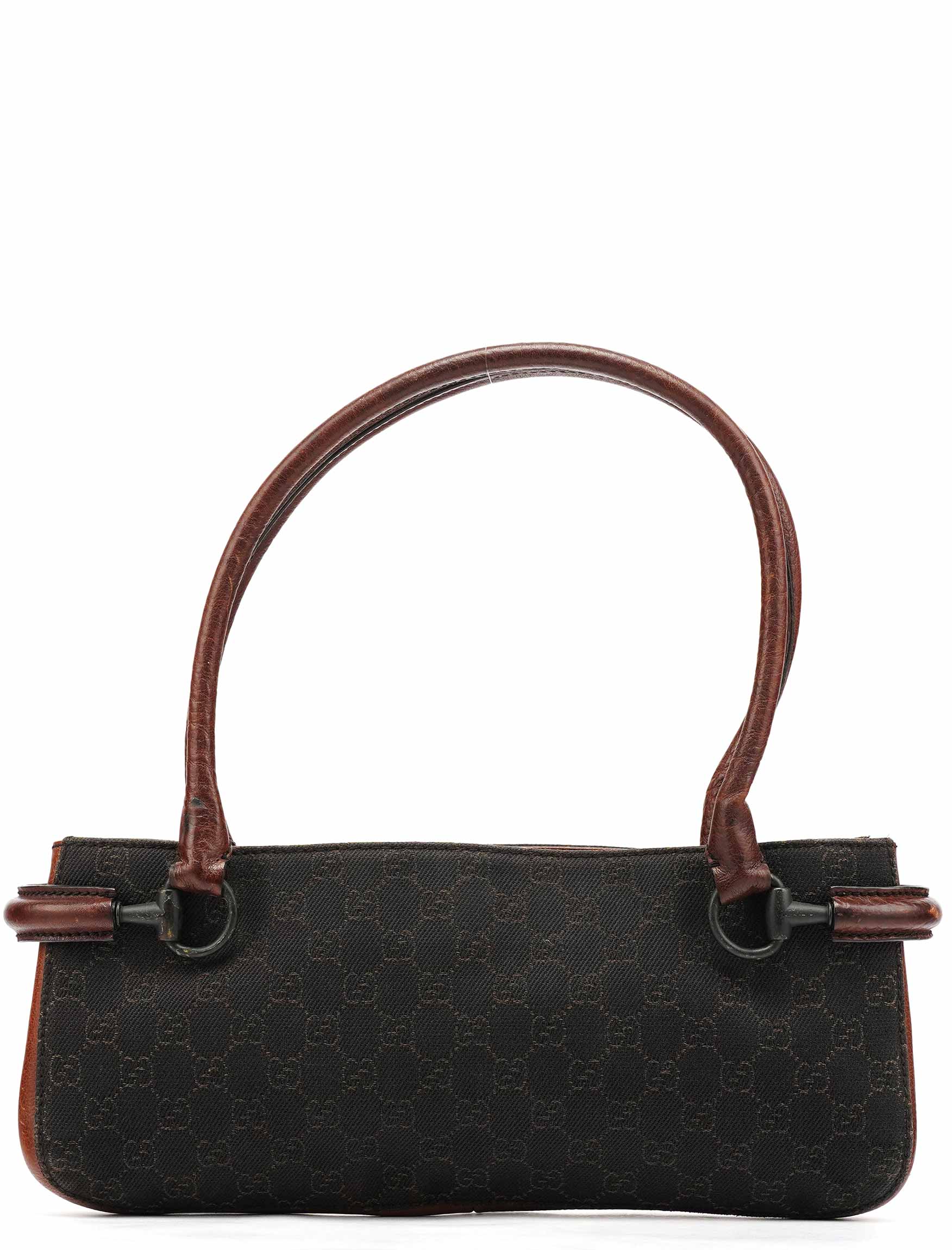 101345 Brown GG Horsebit Tote Bag