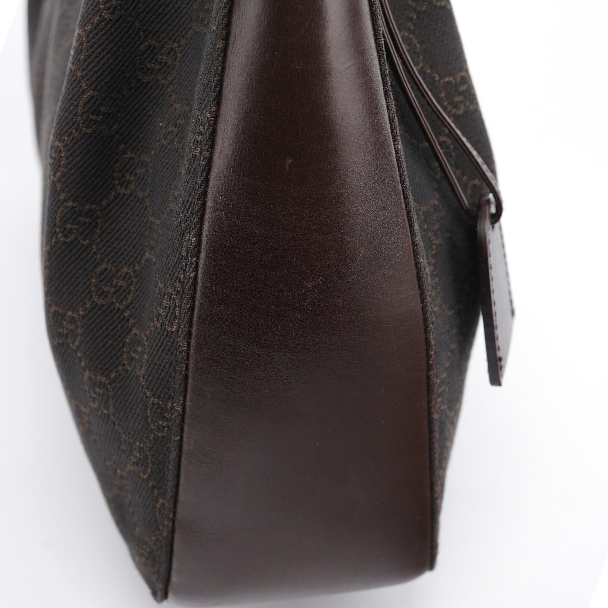 101919 Brown GG Leather Tote Bag
