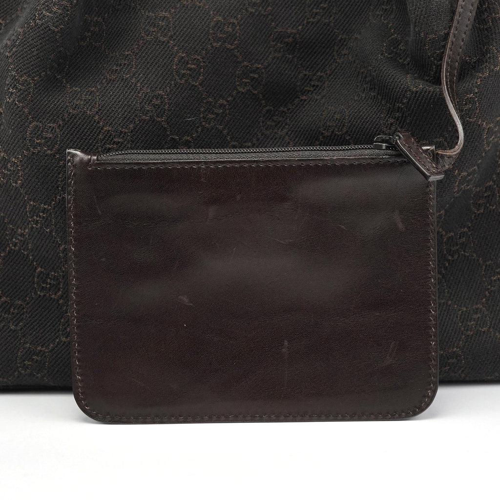 101919 Brown GG Leather Tote Bag