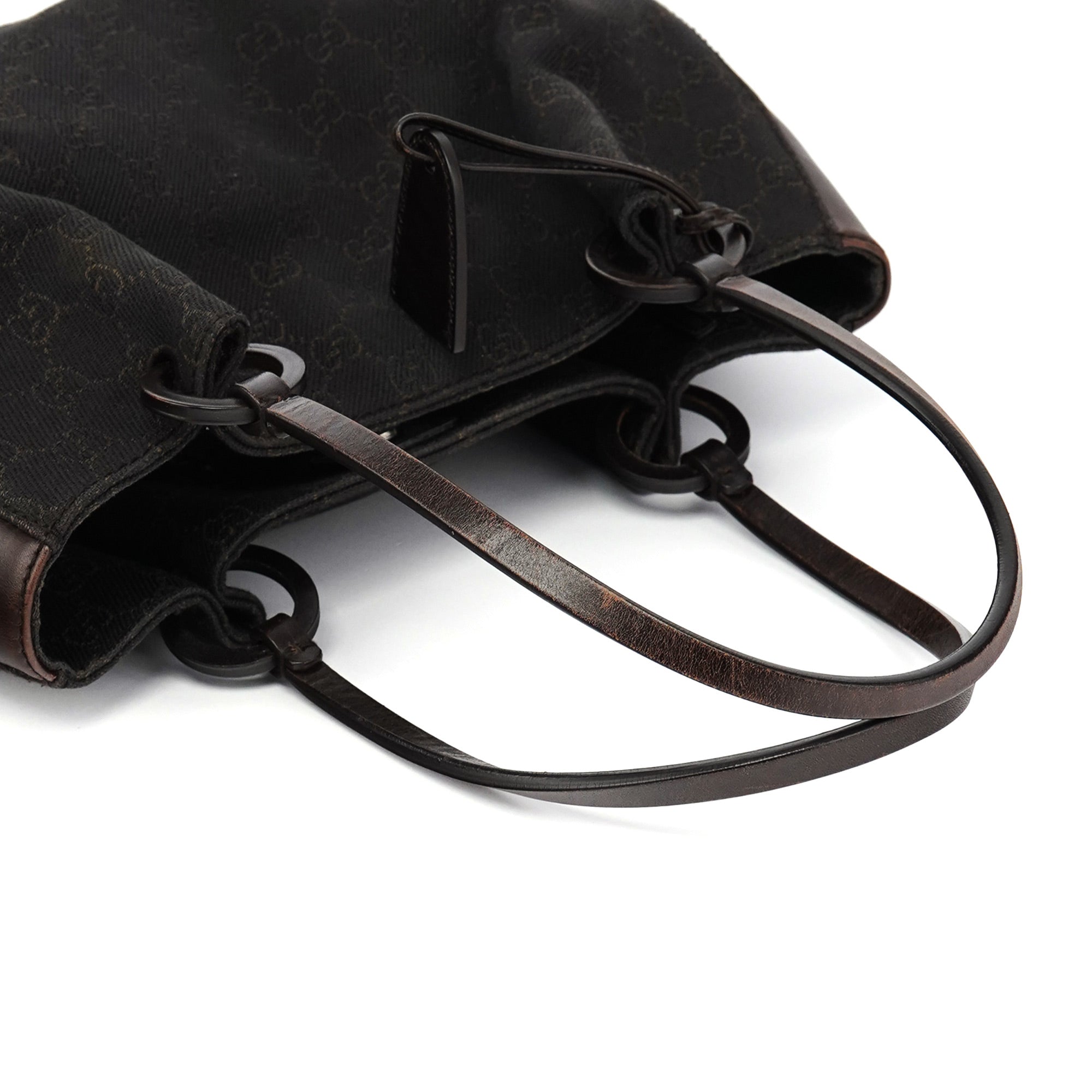 101919 Brown GG Leather Tote Bag