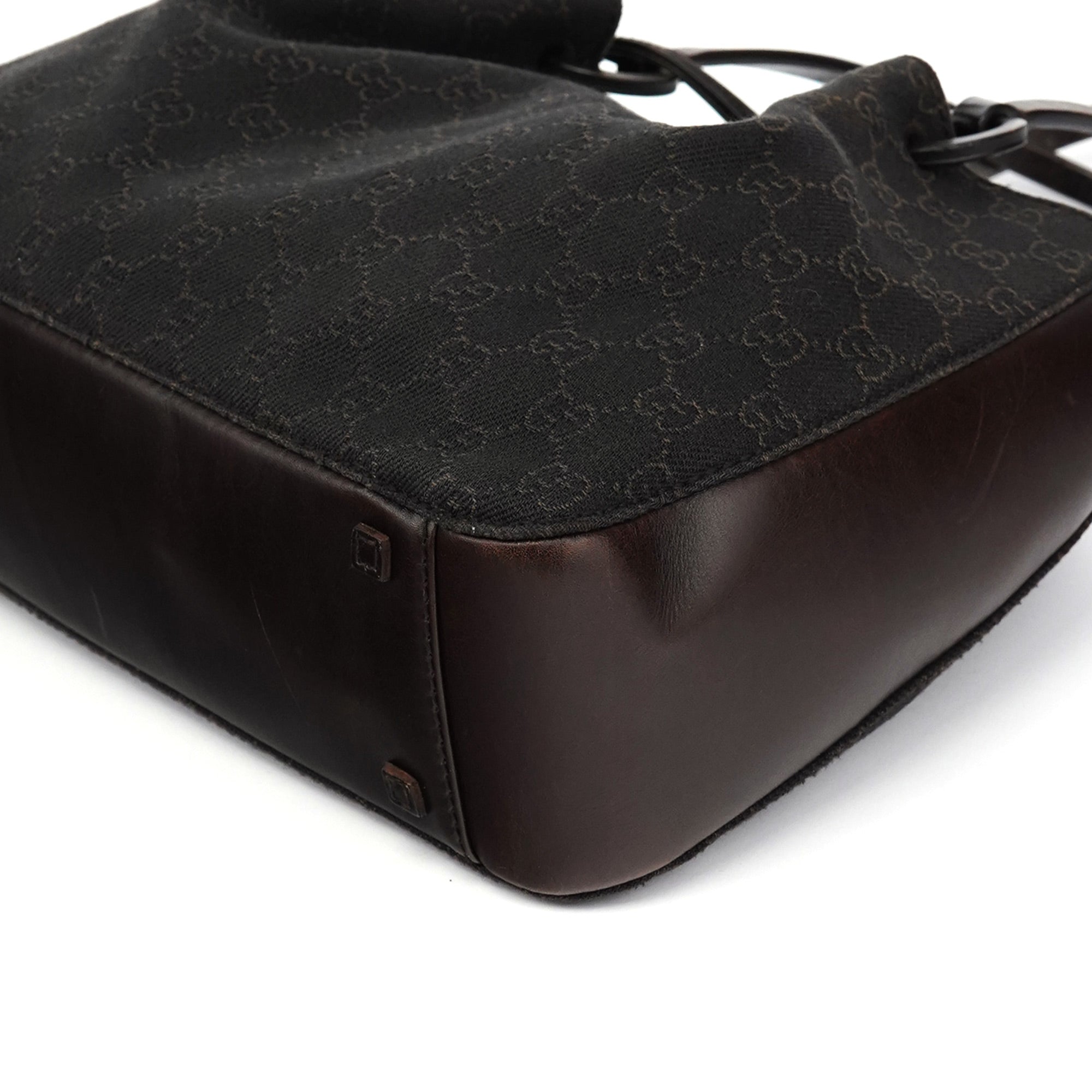 101919 Brown GG Leather Tote Bag