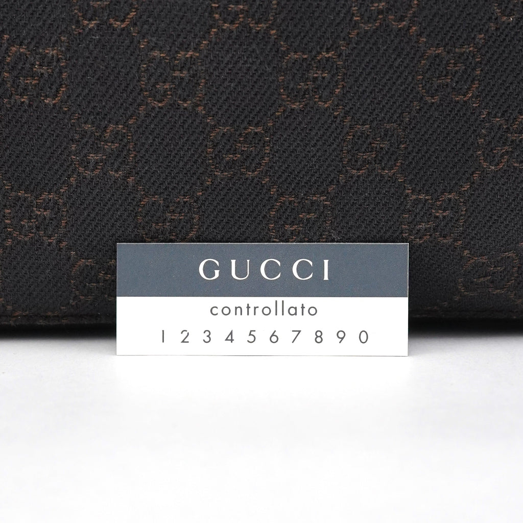 101919 Brown GG Leather Tote Bag