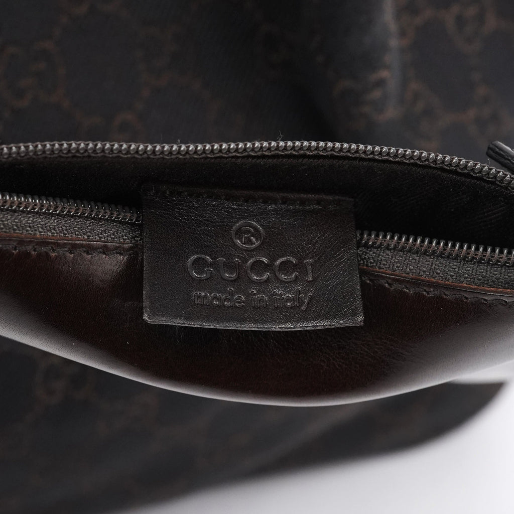 101919 Brown GG Leather Tote Bag