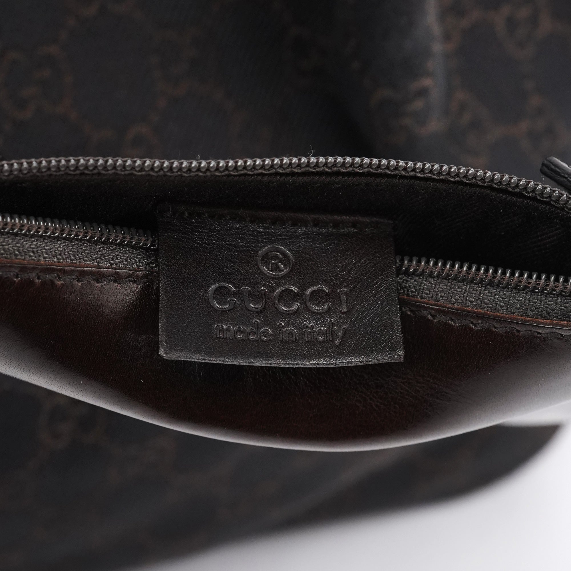 101919 Brown GG Leather Tote Bag