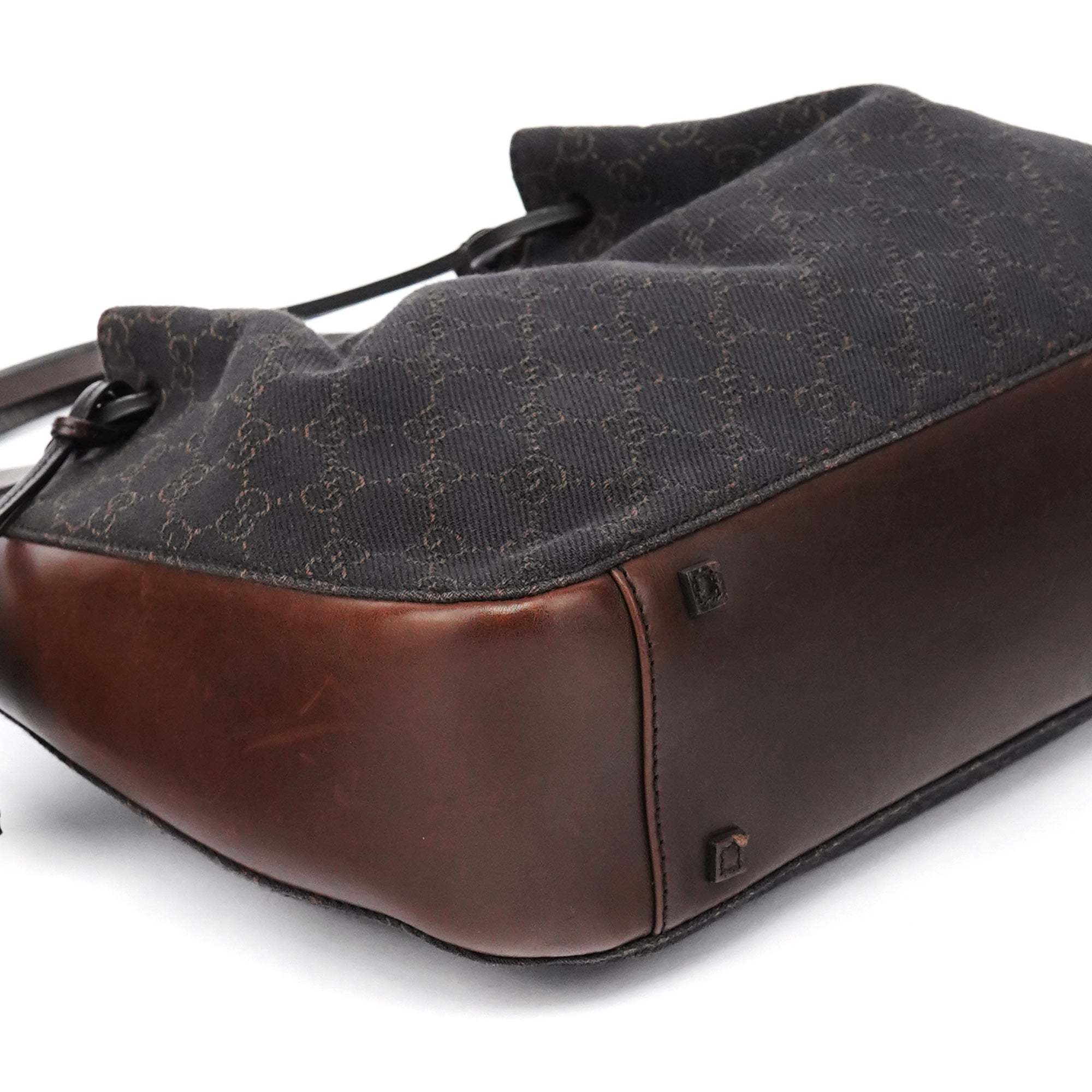 101919 Brown GG Leather Tote Bag