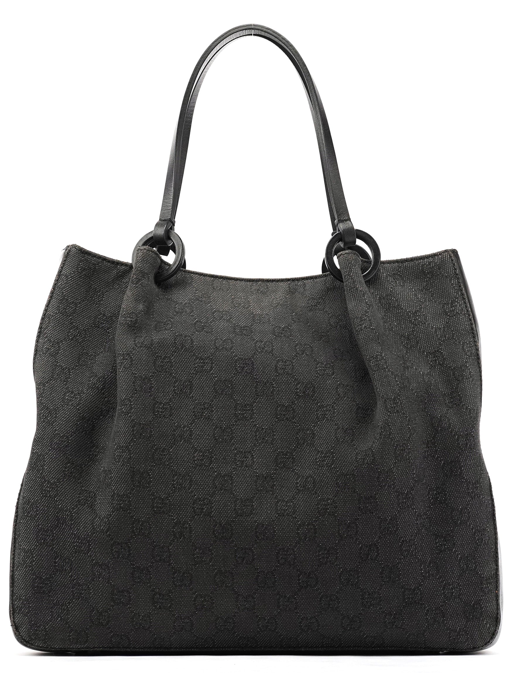 101920 Anthracite GG Canvas Tote Bag